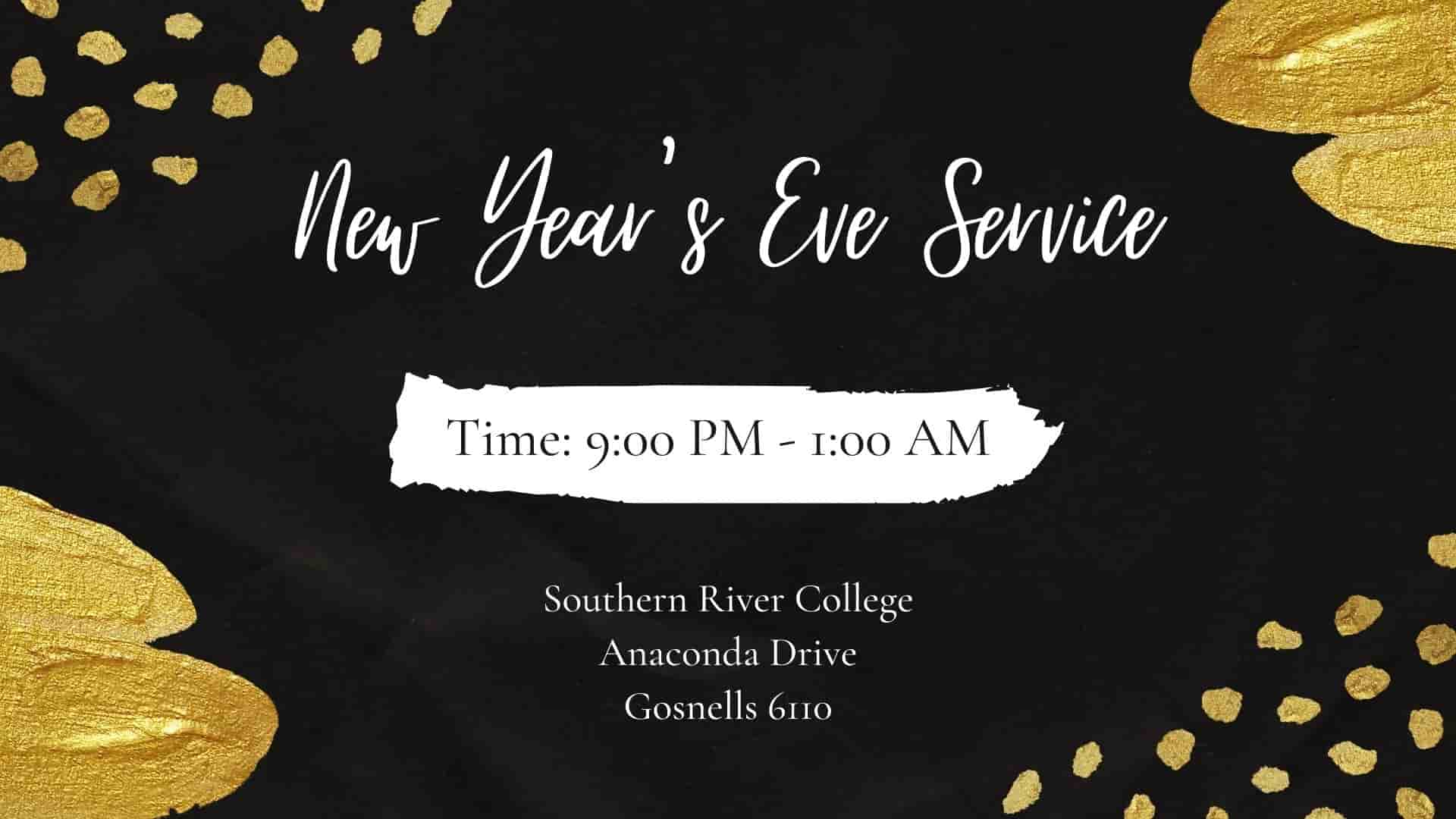 New Year service info